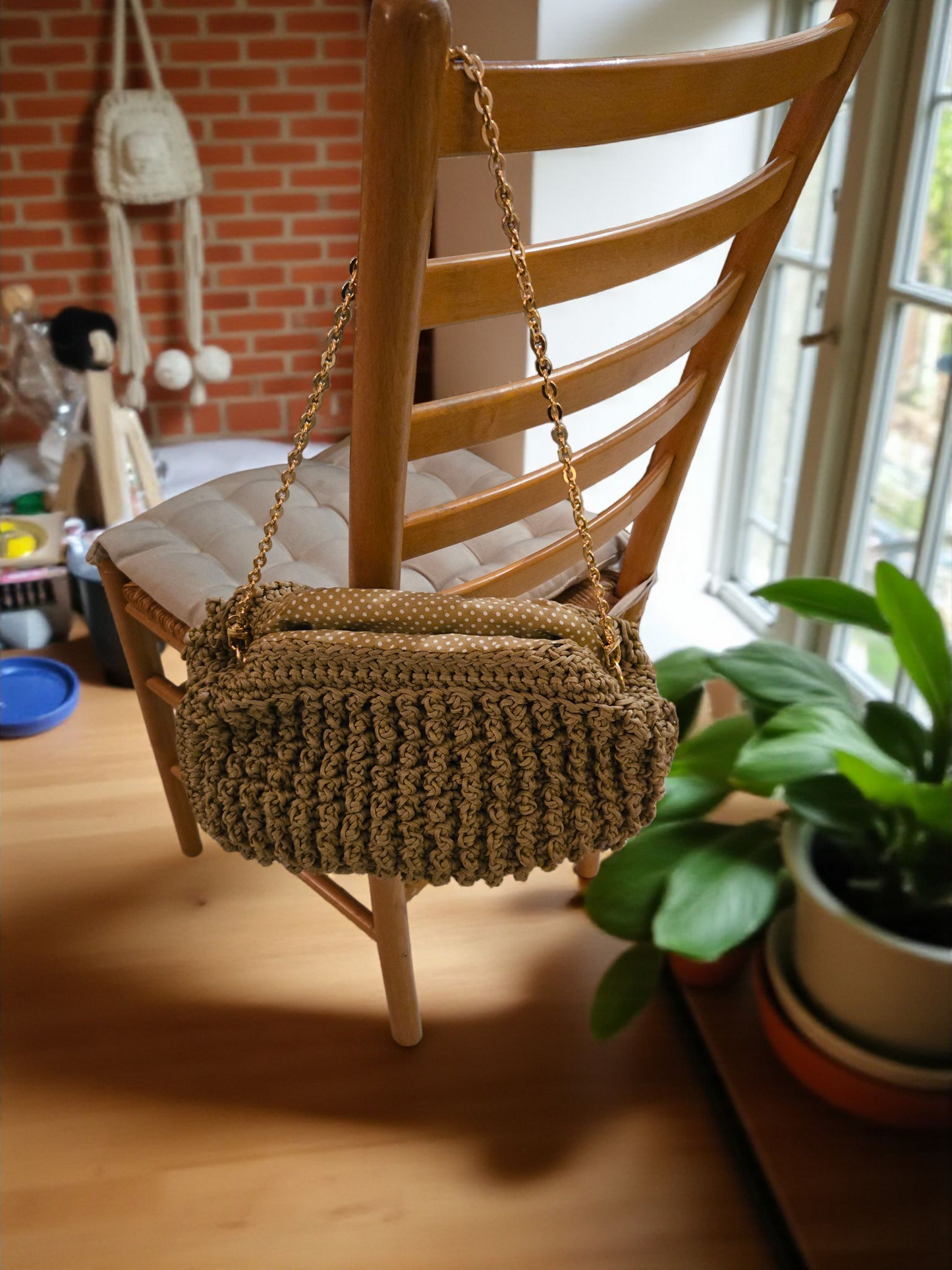 Sac bohème doré