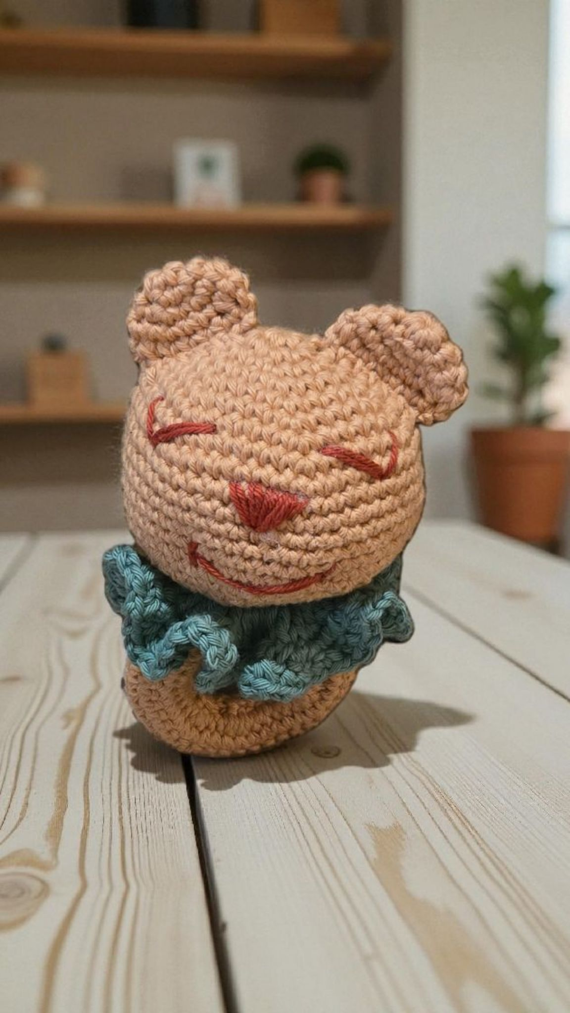 Hochet pour bébé au crochet – Fait main