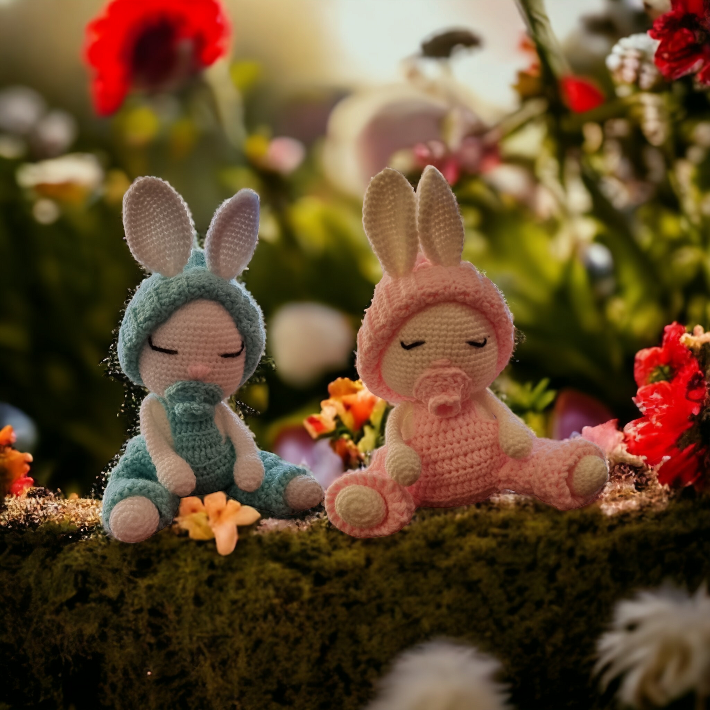 Bébé lapin garçon et fille