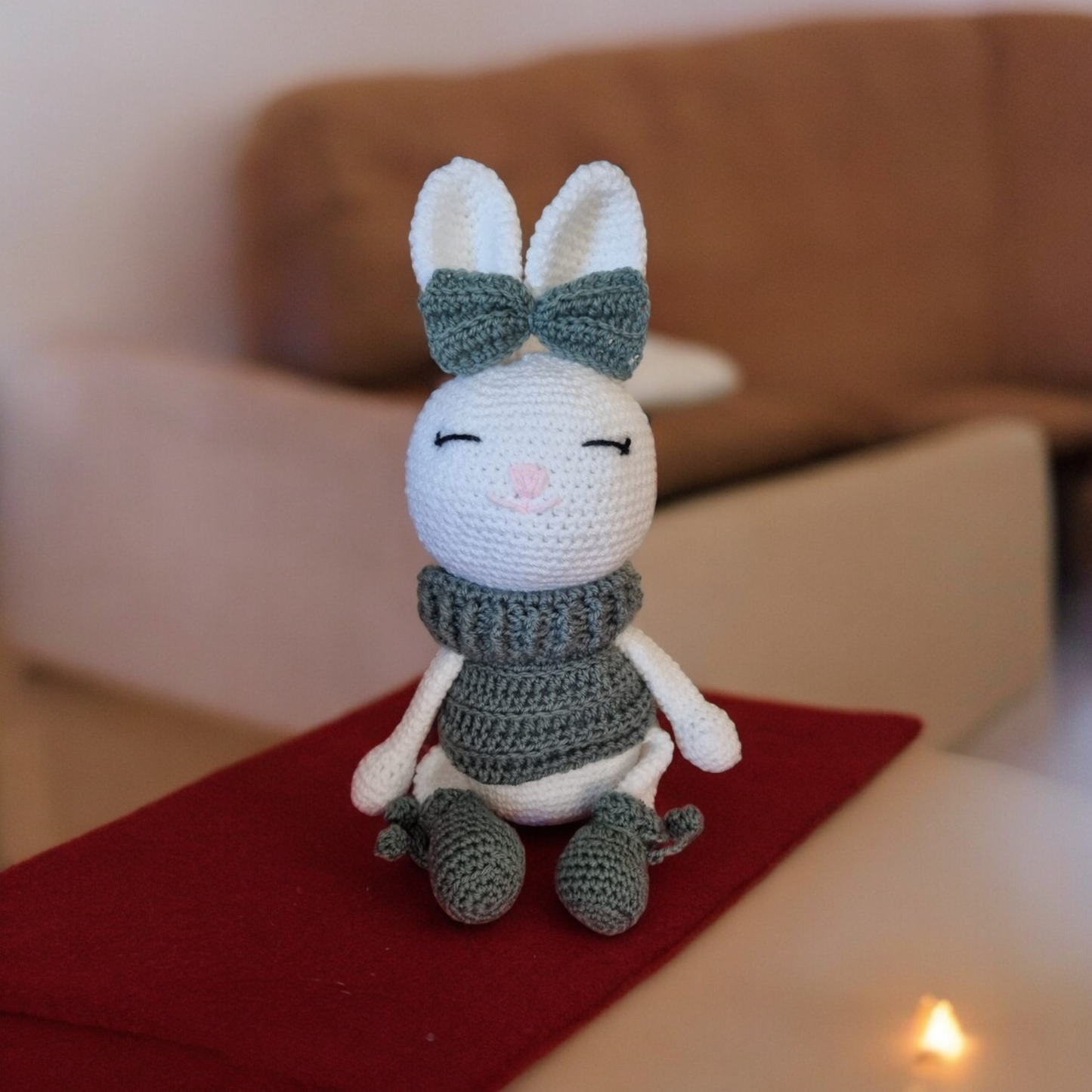 Peluche lapine au crochet