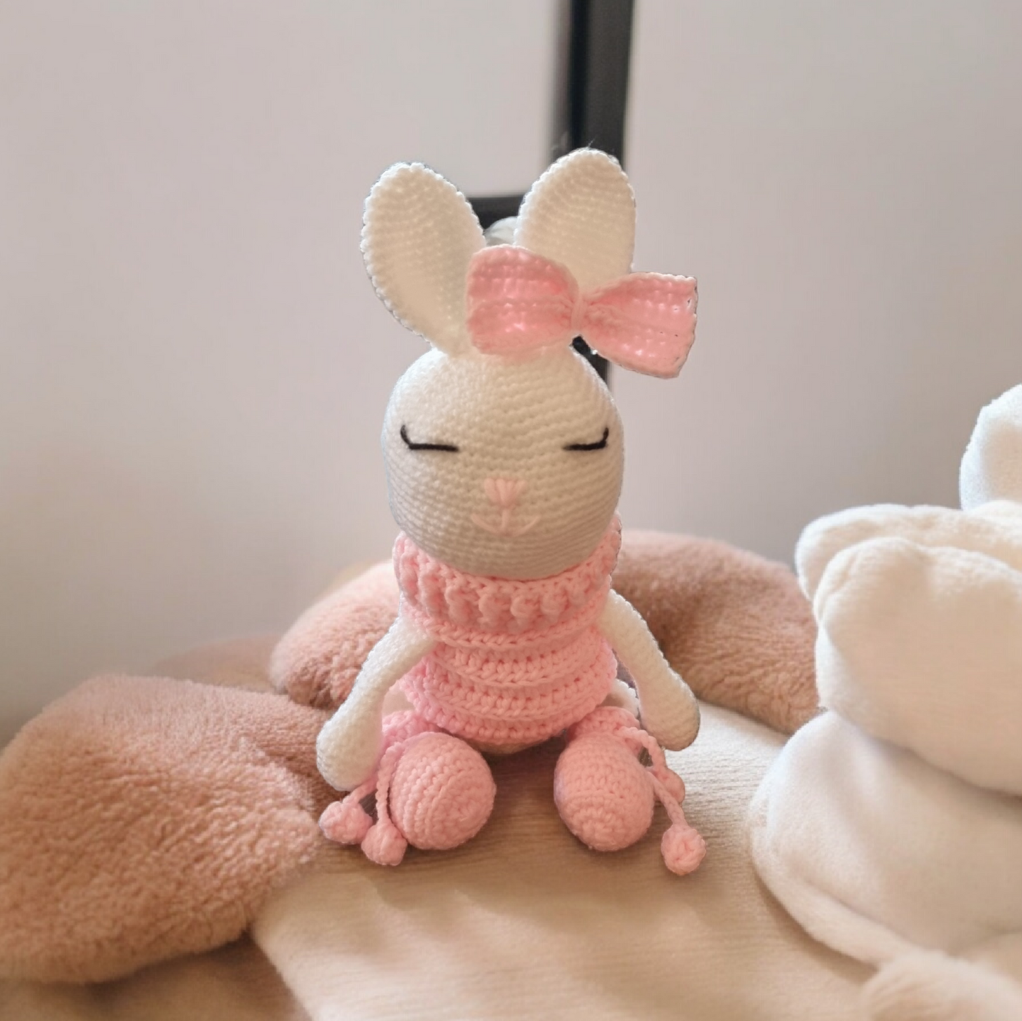 Peluche lapine au crochet